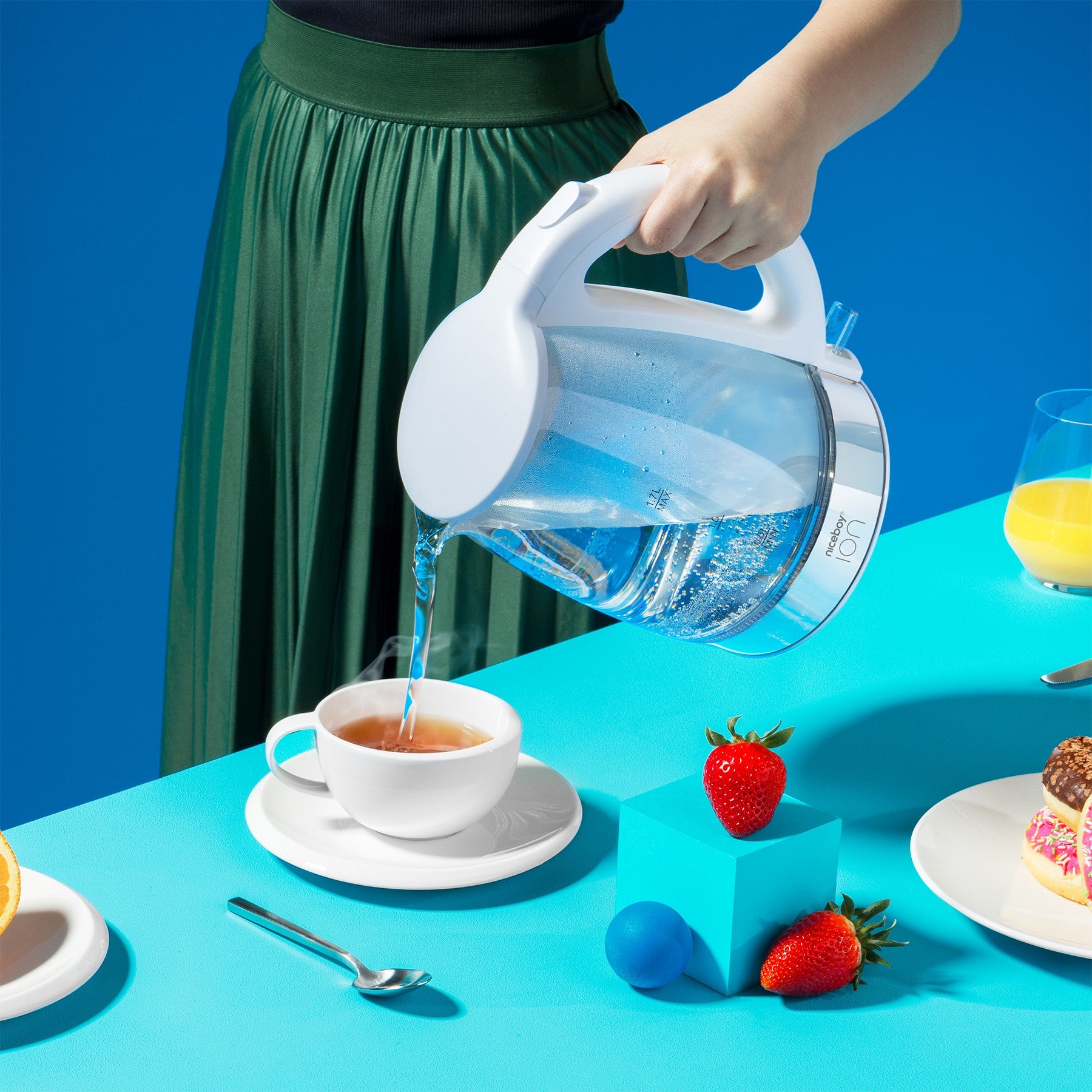 Kettle K1 Crystal Üveg Fehér