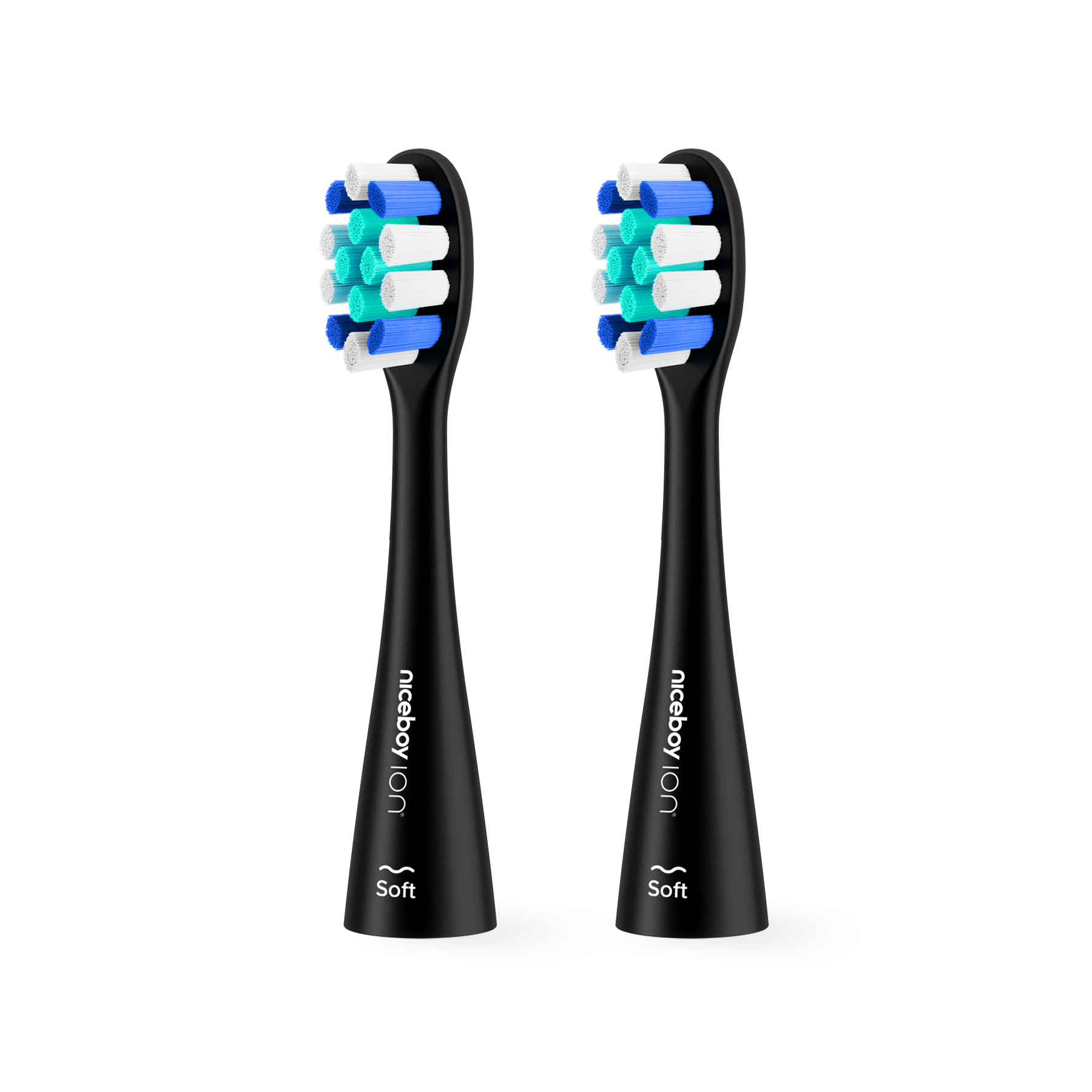 Sonic Lite Soft fekete pótfej 2 db