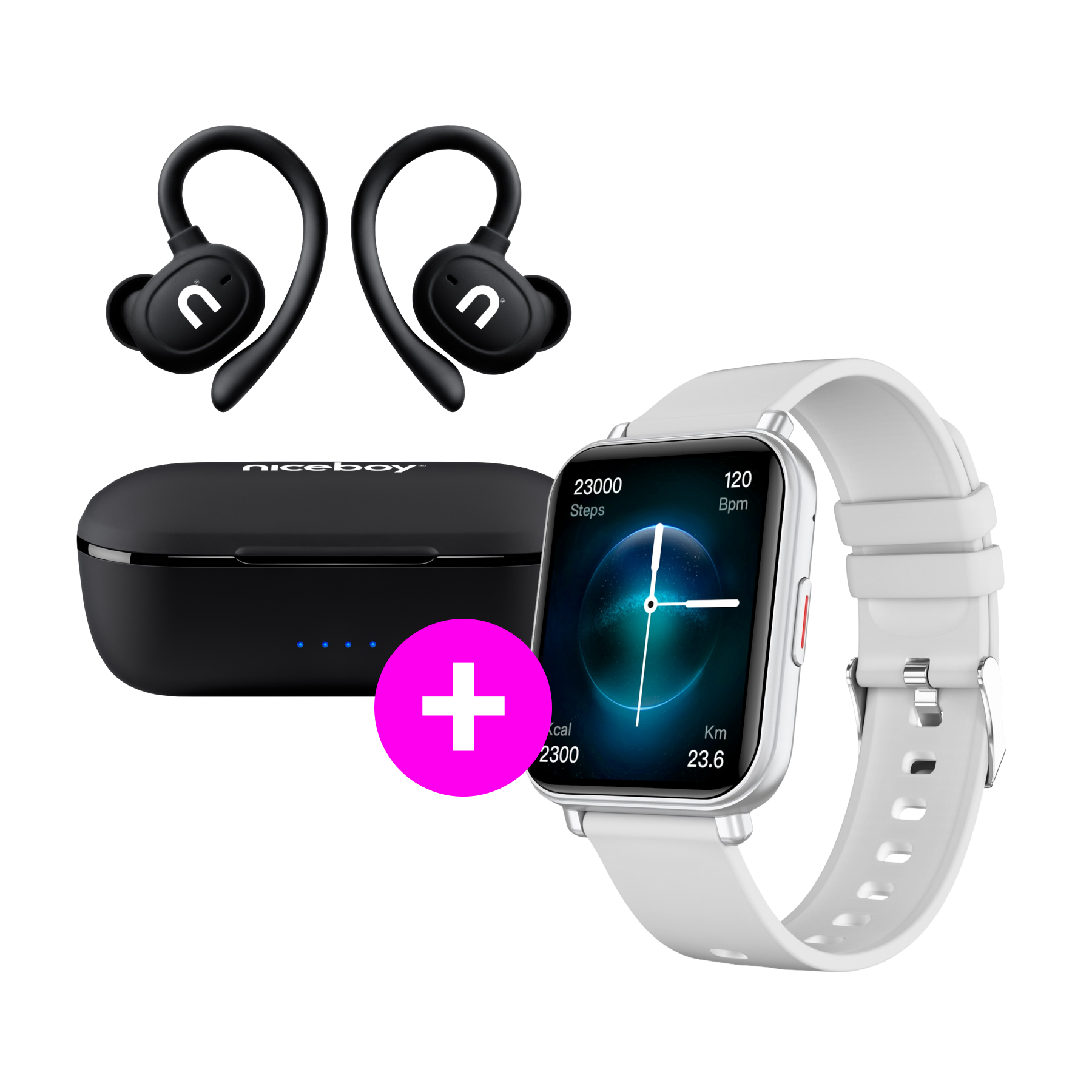 Akciós csomag: Airsport 3 PRO + Watch 4 Artic Silver