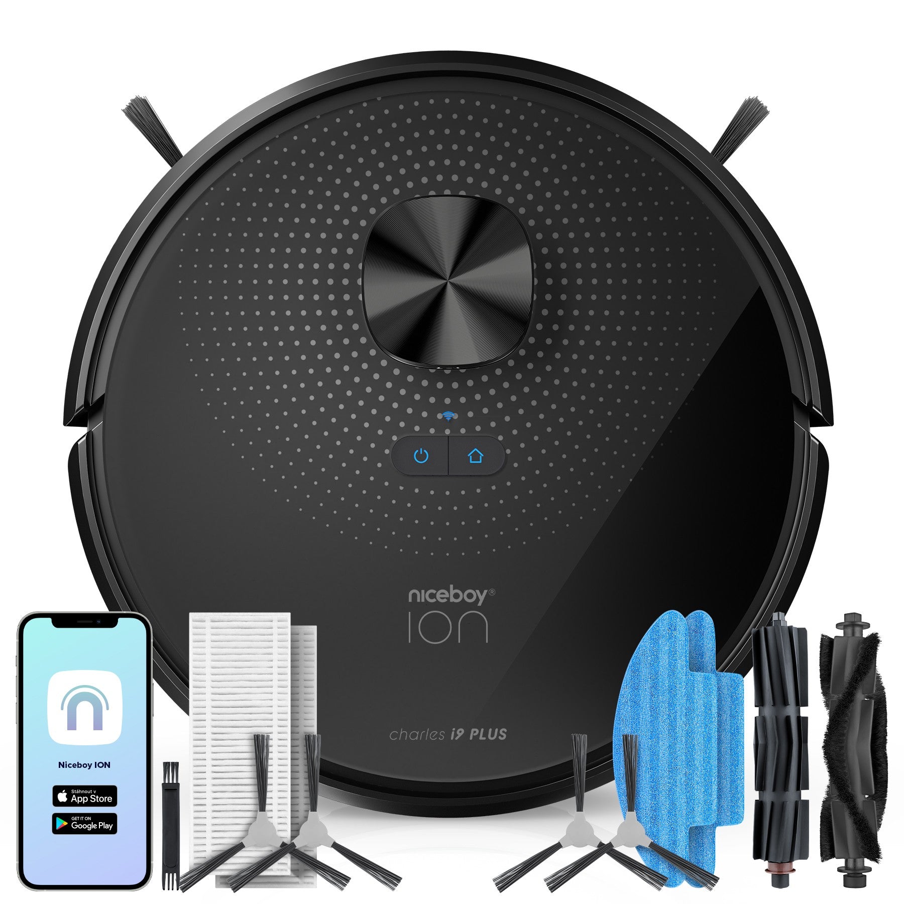 Charles i9 Plus Fekete